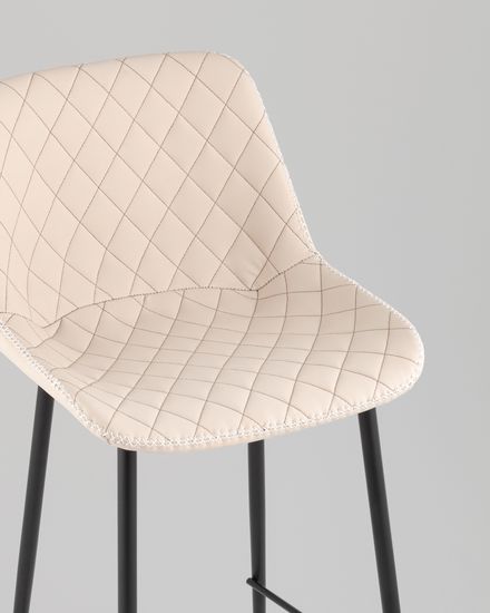 Стул барный Arch экокожа светло-серый