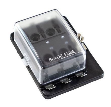 Панель на 6 предохранителей ATR/ATC/ATO с крышкой