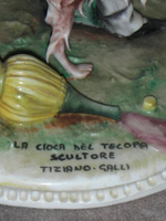 Статуэтка. Фарфор. С похмелья. Capodimonte. Италия