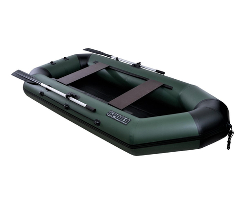 Броня-260 M зеленый-черный (лодка ПВХ с усилением)