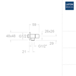 Гигиенический душ с краном и лейкой распылителем WC 411702