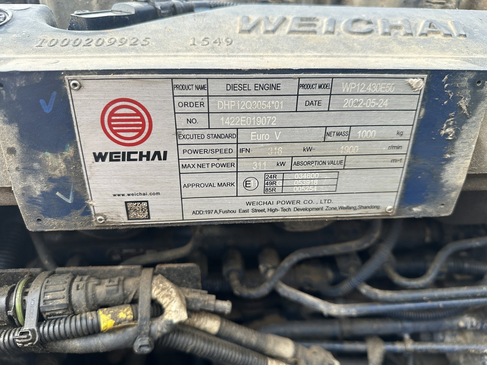 Двигатель Weichai WP12.430E50 Euro 5 2022г.