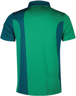 Мужское теннисное поло Lacoste SPORT Novak Djokovic Regular Fit Colorblock Polo - green