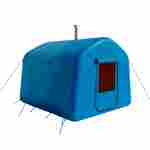 Баня пневмокаркасная 2,4×2,4×2,2 м, из ПВХ, синяя