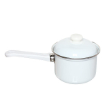 Кастрюля эмалированная 1,5л с одной ручкой без рисунка С-1608АП