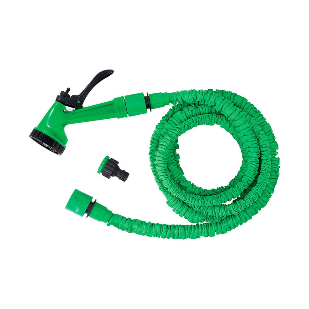 Набор для полива Park, шланг растягивающийся 1/2", до 7,5 м, соединители, адаптер, пистолет, 256384