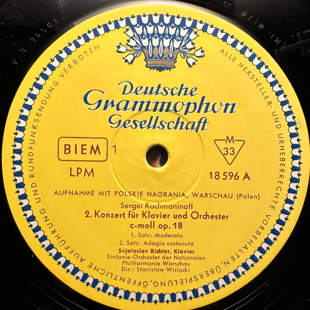 Рахманинов, Рихтер - Концерт для фортепиано с оркестром № 2 до минор, 6 прелюдий (Германия 1963г.)