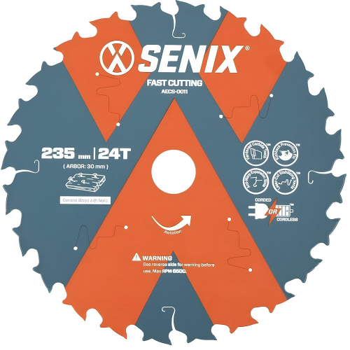 Диск пильный SENIX 235х30мм 24Т по дереву   AECS-0011