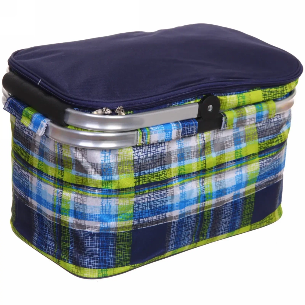 Термосумка-корзинка 25 л, 43*25*27 см, Sanne клетка