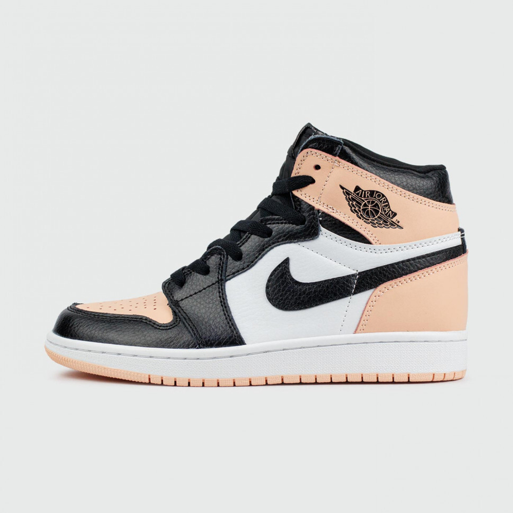 кроссовки Air Jordan 1 Mid White Cream Black Wmns