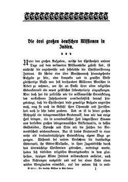Die Deutsche Mission in Südindien | Julius Richter