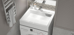 Раковина Энигма V62D1 600х550*110 с кронштейном и сифоном V62D001