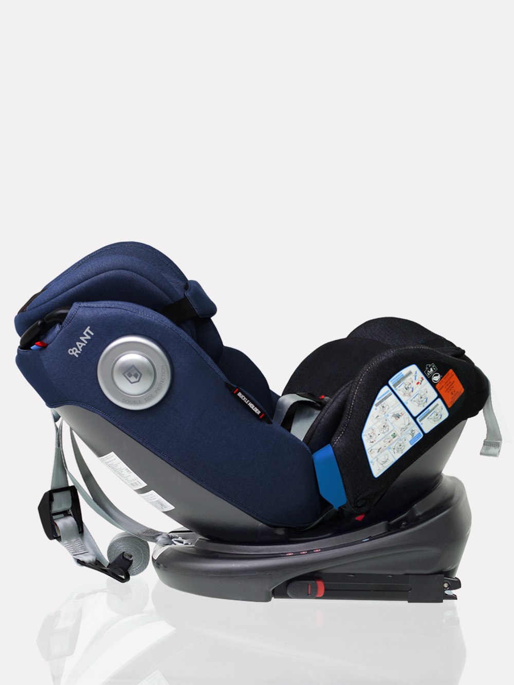 Автокресло C05001 "GT NEW" isofix Top Tether группа 0-1-2-3  (0-36 кг) jeans black/blue
