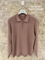 Лонгслив поло большие размеры с воротником