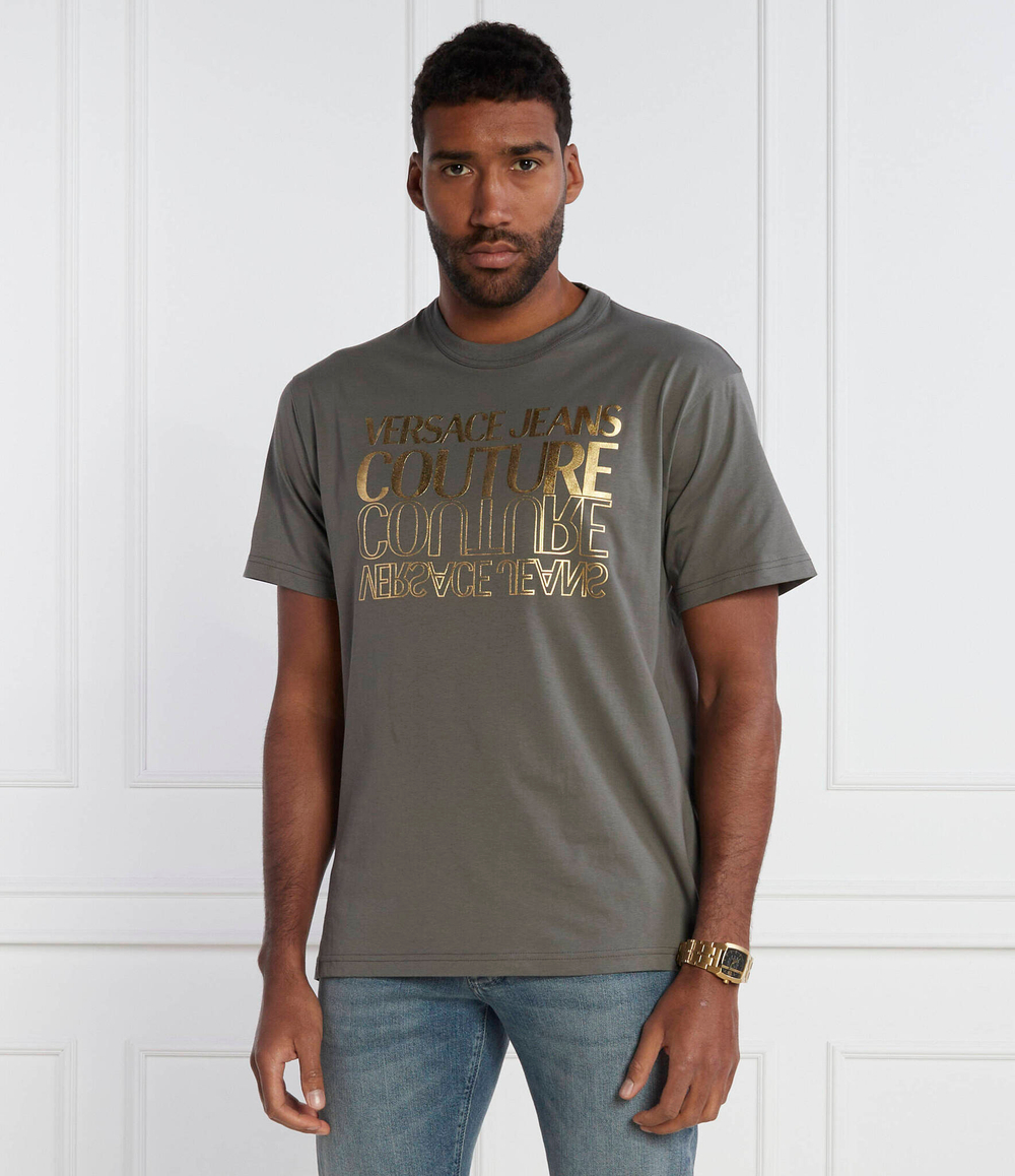 Футболка Versace Jeans Couture - хаки(76GAHT10CJ00T)