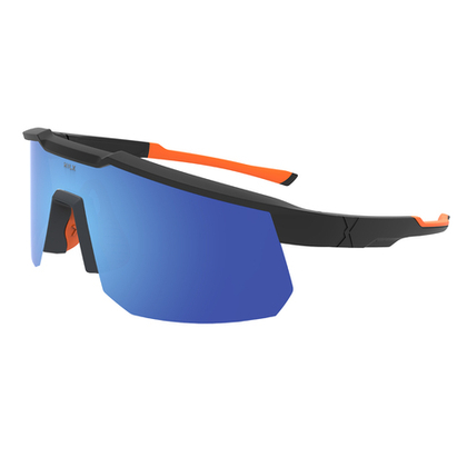 Спортивные очки HILX Big Head / Matt Black Orange / Blue Lens
