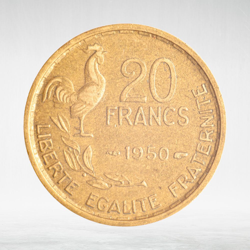 France, 20 Francs 1950 - Signature "G Guiraud", VF