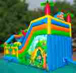 Коммерческий надувной батут «Приключение в мире животных 2», 8*4*5 м.