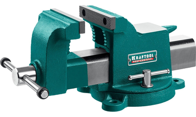 KRAFTOOL Steel, 100 мм, стальные слесарные тиски (32701-100)