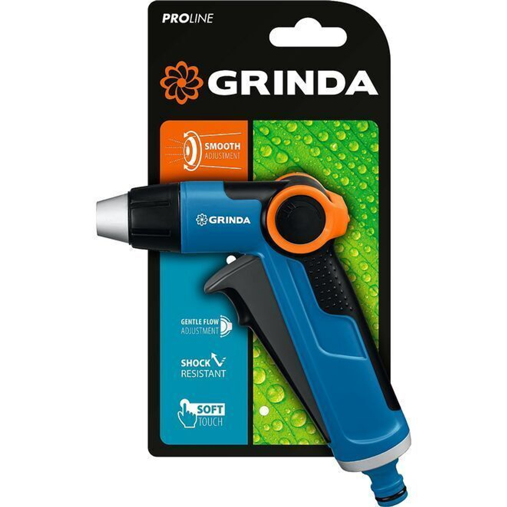 Пистолет поливочный GRINDA PROLine X-R с регулятором напора