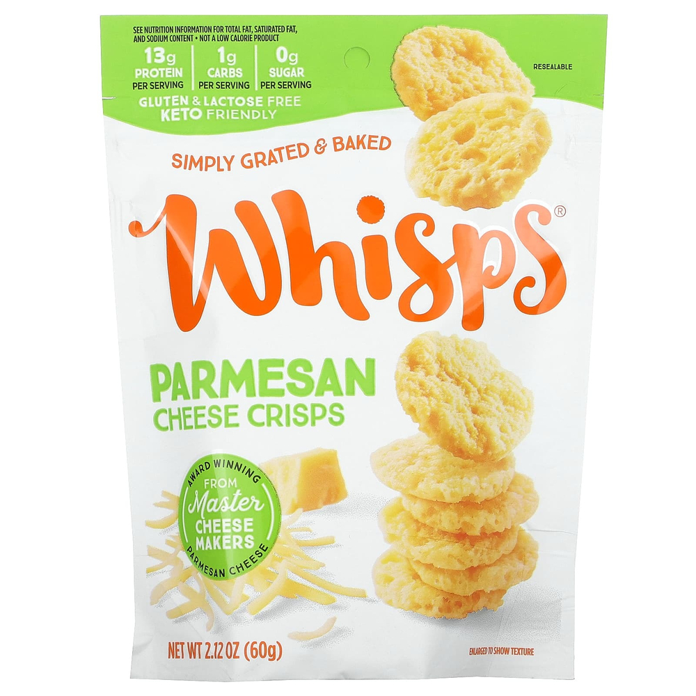Whisps, сырные чипсы, пармезан, 60 г (2,12 унции)