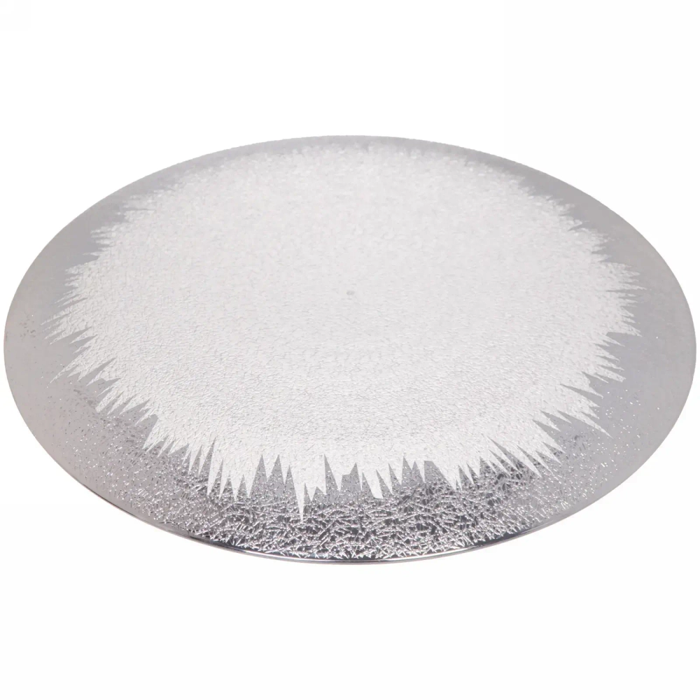 Блюдо для сервировки пластиковое 33см «Морозный узор» бронза