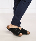 Шлепанцы кожаные zürich vl Birkenstock - черный(1025045)