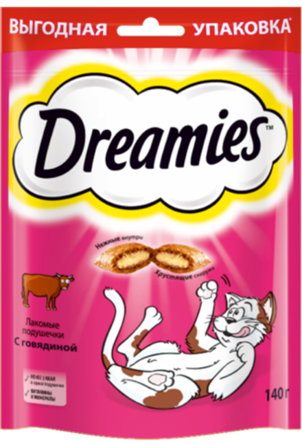 DREAMIES лакомст с говяд 12*140г
