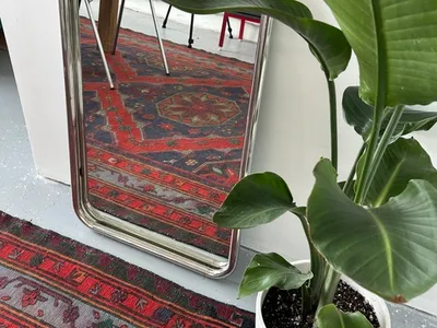 Зеркало на металлической раме 50х80 см, хром
