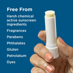 Blue Lizard Australian Sunscreen, солнцезащитный бальзам для губ, SPF 15, натуральный кокос, 3,8 г (0,13 унции)