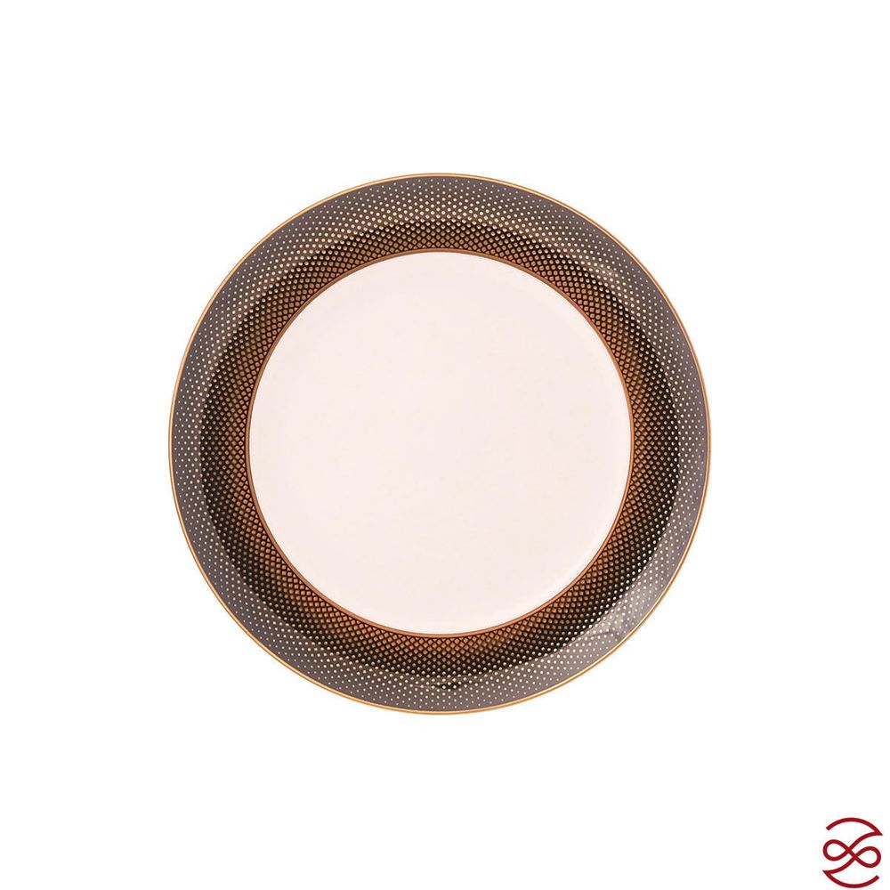 Набор тарелок Falkenporzellan Deluxe Shape - Rio Black Gold 22,5 см (6 шт)