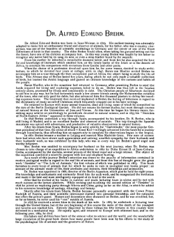 Brehm's Life of animals. a complete natural history for popular home instruction and for the use of schools | A.E. Brehm