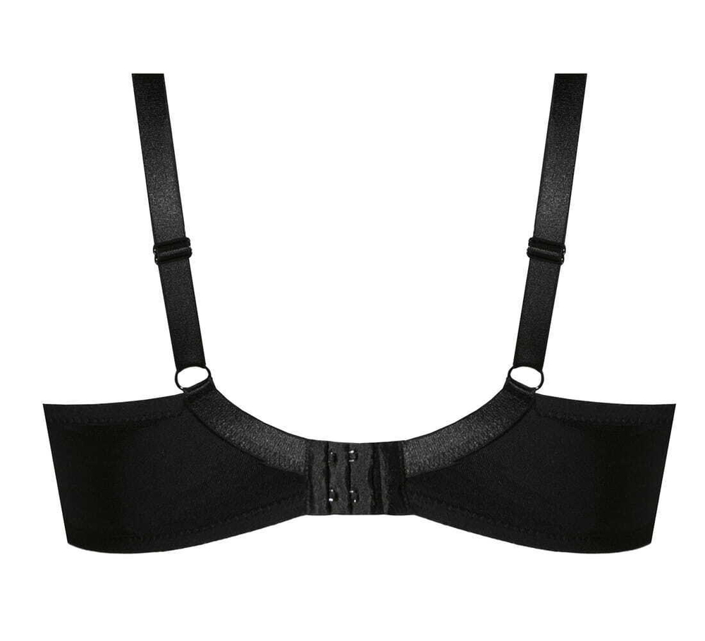 Бюстгальтер Anna с гладкой гибридной чашкой plus size (Размер: 90G) (Цвет: черный)