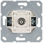 Розетка TV Φ9.5mm оконечная с накладкой, цвет Антрацит