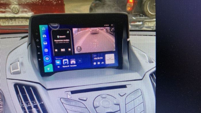 Магнитола для Ford Kuga 2011-2019 (рамка с зазорами) - Parafar PF362XHD на Android 13, CarPlay, 4G SIM-слот