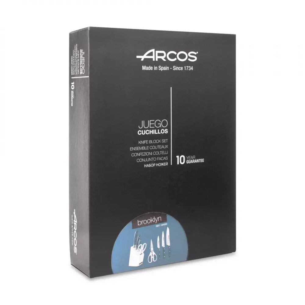 Набор ножей 3шт + ножницы Arcos Brooklyn