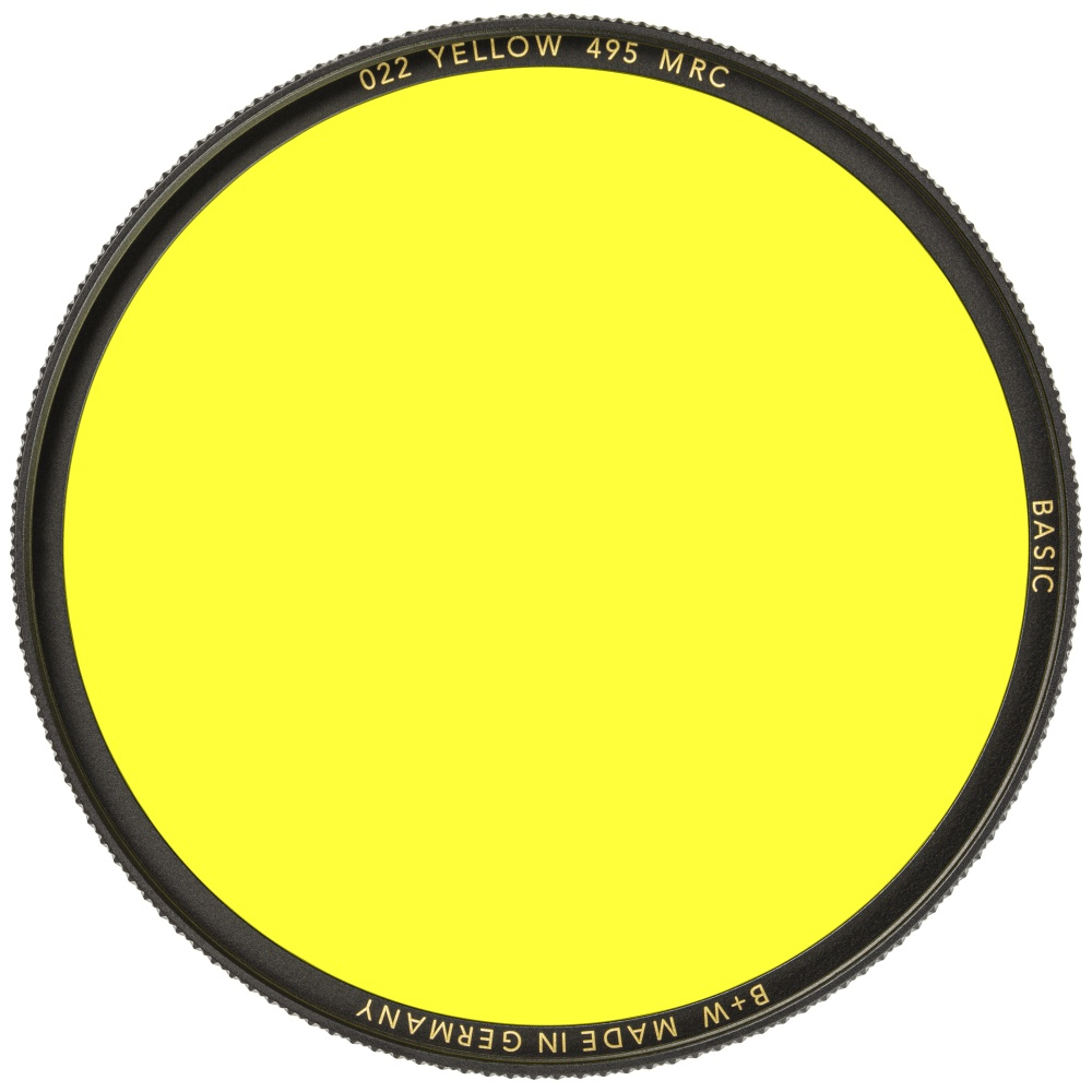 B+W BASIC 022 Yellow MRC 495 82mm. Светофильтр для черно-белой съемки