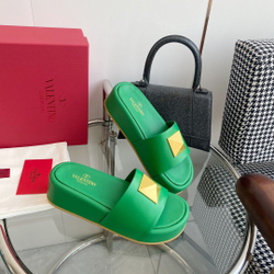 Valentino Roman Stud Slide Sandal