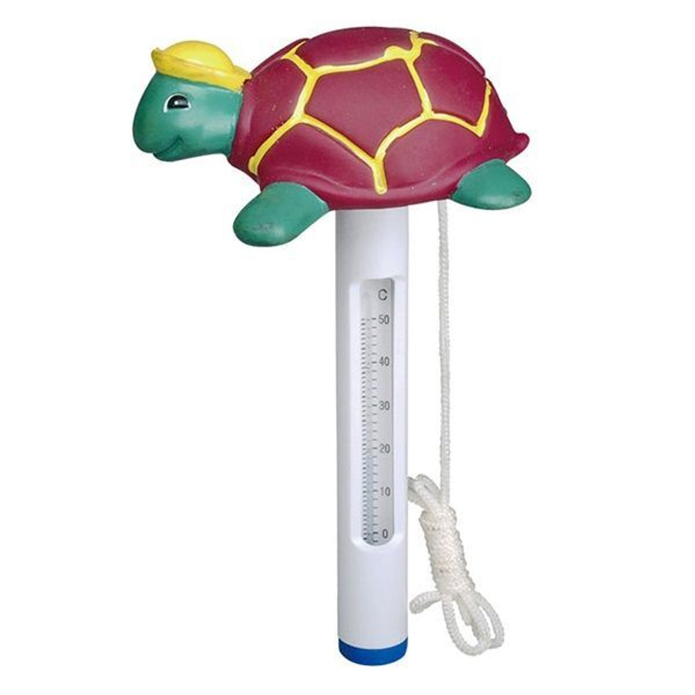Термометр для бассейна плавающий "Черепаха с шапочкой" - Poolline