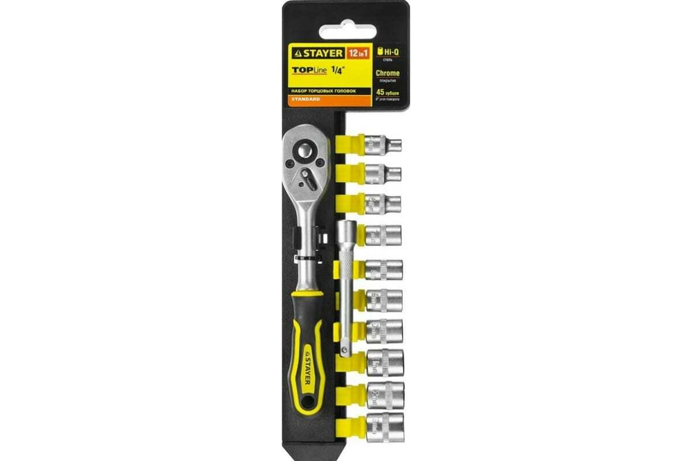 Набор STAYER STANDARD 1/4", 12 предметов 27754-H12