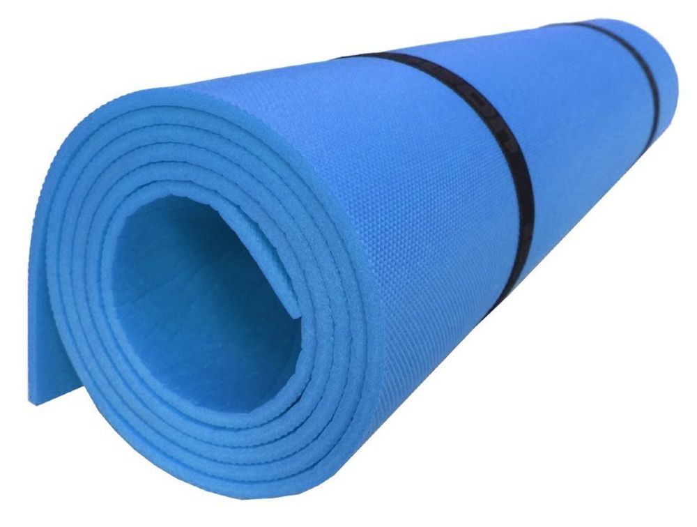 Коврик для занятий спортом, фитнесом, йогой Prival Yoga MASTER 5мм, синий (С чехлом для переноски)