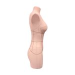 Бельевой манекен Пенелопа с разметкой, комплект Стандарт, размер XS/158, цвет бежевый