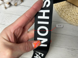 Лента репсовая FASHION 4см черная