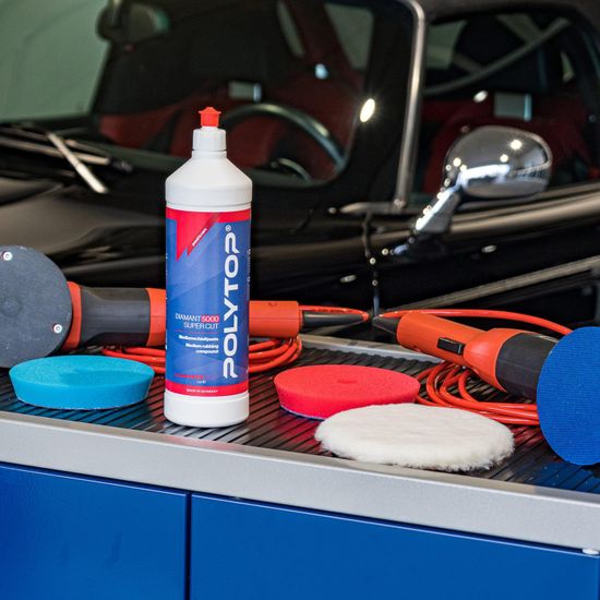 POLYTOP Diamant 5000 Super Cut - Среднеабразивная (одношаговая) полировальная паста (P3000), 250ml