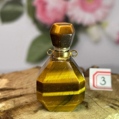 27509 Тигровый глаз Кулон флакон 22*38мм (Заряжено на Удачу)