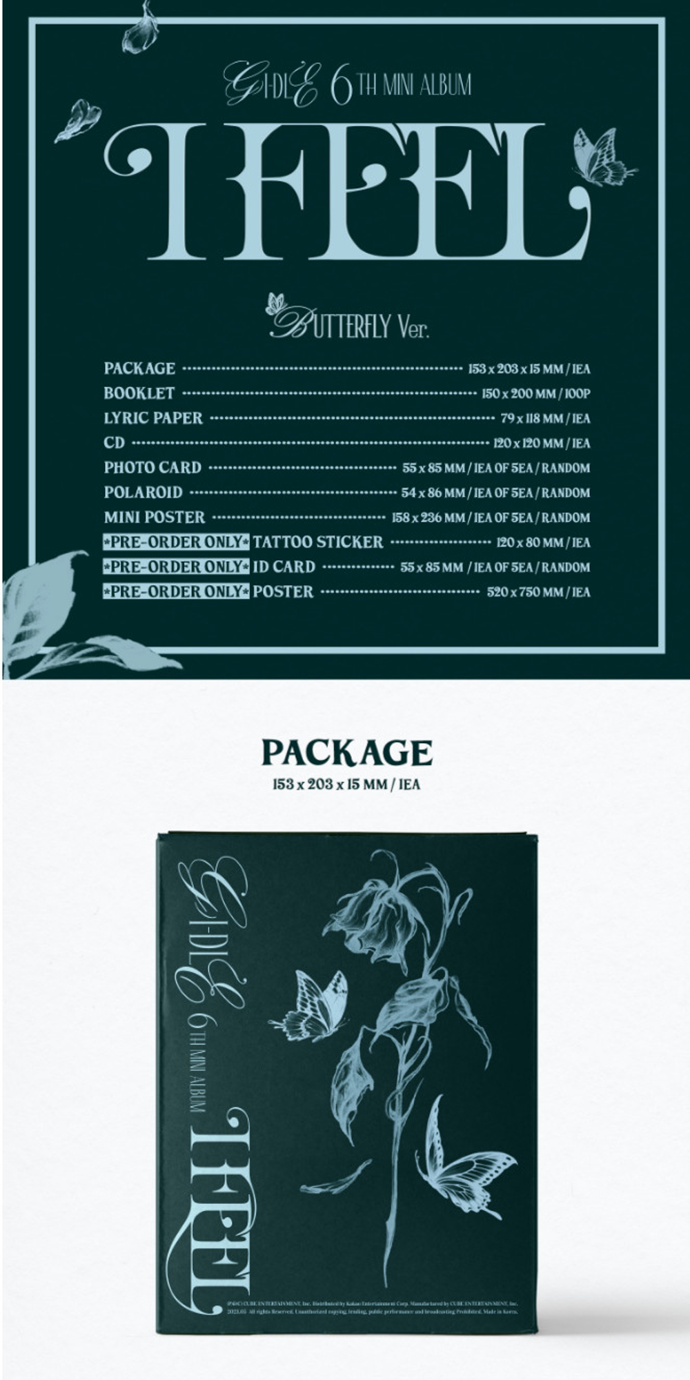 Альбом i-dle - I feel (Butterfly Ver.)