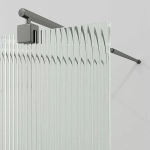 Душевое ограждение WasserKRAFT Vechte 60W39GR-FL 90 фиксатор графит/стекло рифленое