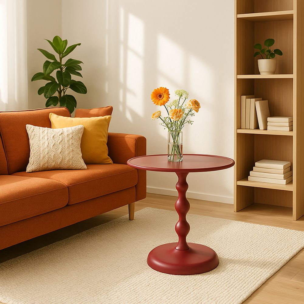 Столик кофейный Fluid, Ø59 см, жженый оранжевый