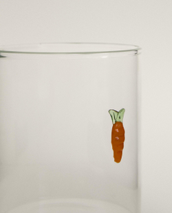 Zara Home стакан из боросиликатного стекла, цвет оранжевый, 9.5 см
