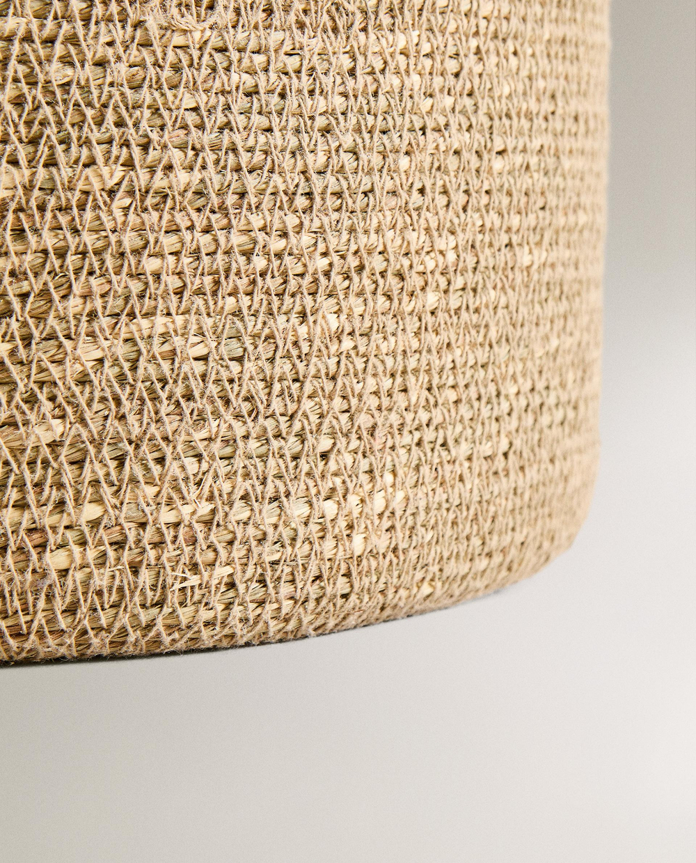 Zara Home Корзина из морской травы, цвет бежевый, 34 см